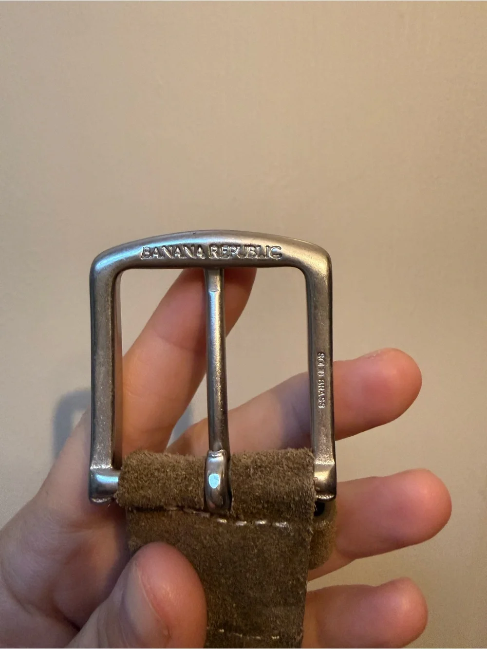 Banana republic canvas and suede belt men’s EUC